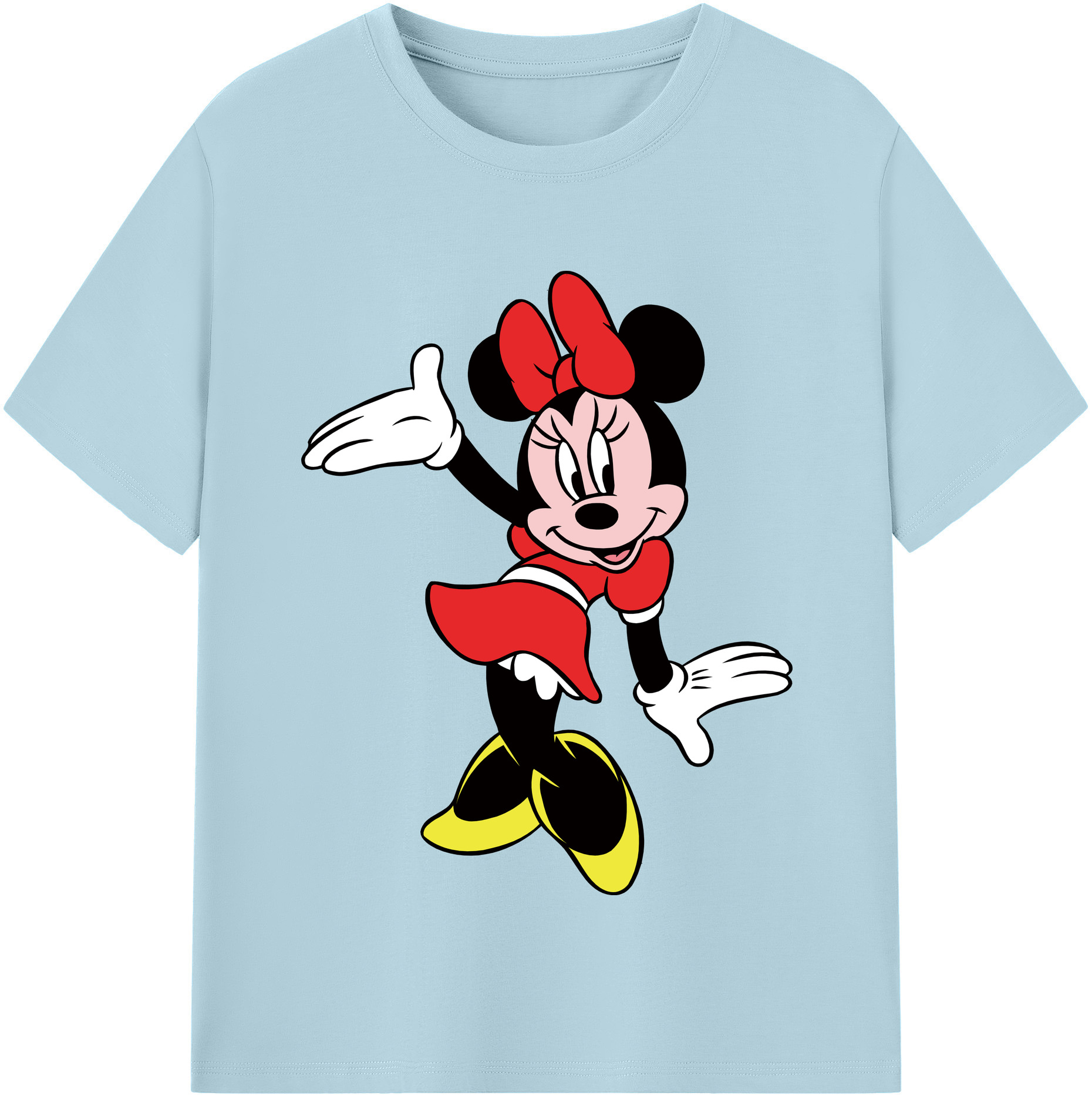 （画像用） ミッキーマウス Mickey Mouse 綿100％半袖Tシャツ（フロントプリント）